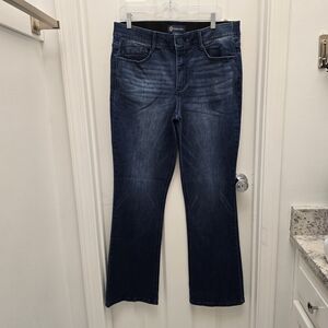 Democracy Dark Blue Boot Cut Women's Jeans,  SZ 14, Ab Solution, NWT